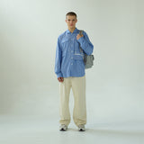 3-Way 2-Pocket Drawstring Bag (Silver)