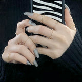 ミニハートレイヤードリングセット / Mini Heart Layered Ring 10 Set (2 color)