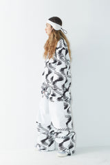 ウェーブフリースプルオーバー / BSR2223FWPO001 ZGZG WAVE FLEECE PULLOVER BLACK WHITE