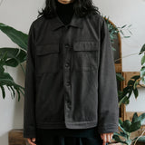 unisex suede jacket gray
