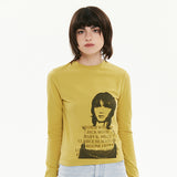 キルシーシネマグラフィックロングTシャル／KIRSH CINEMA GRAPHIC LONG SLEEVE T-SHIRT [MUSTARD]