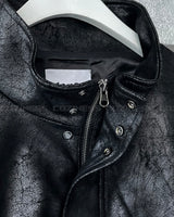 TAP Crack Effect Suede Jacket