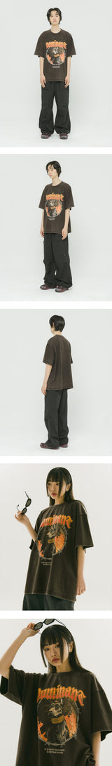 ビンテージウォッシングドーベルマンT / Vintage Washing  Doberman Tee Black