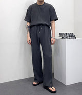 UNプリーツ半袖Tシャツ / UN Pleats Short-Sleeved T-Shirt (4 colors)