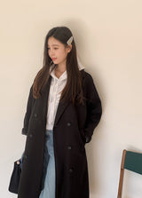 [SHOPPERMADE] ダブルウールロングコート (4color)