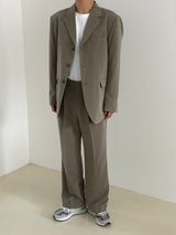French 3 button set up blazer