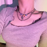 [GOT7 Youngjae] Silver snake layered chain (6671325069430)