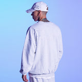 ARCH PRINTING PAINTING SWEAT SHIRT-WHITE MELANGE