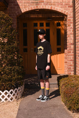 インフィニティーカレッジライフクルーネックブラックユニセックスTシャツ / Infinite college life crew neck black Unisex T-shirt