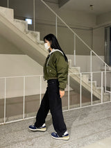 Leon straight black jean 