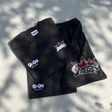 9090 × NERDUNIT King Logo Rhinestone Tee