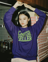 ブークルカレッジスウェットシャツ/BOUCLE COLLEGE SWEATSHIRT PURPLE(CV2CFUM469A)