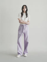 ダイイングワイドパンツ / W104 DYEING WIDE PANTS_PURPLE