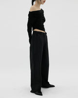 ベルクロルーズワイドパンツ / Velcro loose wide pants (2color)