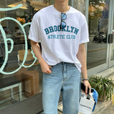 ブルックリンコットンオーバーサイズフィットショートスリーブTシャツ / LMN Brooklyn Cotton Oversized Fit Short-Sleeved T-Shirt (4 colors)