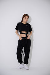 スクエアバックルショートスリーブTシャツ / TOP(9367) Square Buckle Short Sleeve T-shirt