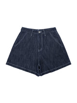 リネンデニムショート / W1011 LINEN DENIM SHORT_DEEP BLUE