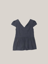 パフピンタックブラウス [ NAVY ]