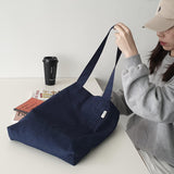ツイルシンプルラインバッグ - deep navy