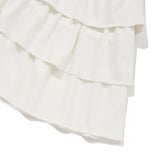 CANCAN PLEATS MINI SKIRT [WHITE]