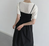 Chemistry Square Cropped Short-Sleeved Knitwear [4 colors]