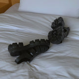 ASCLO Rubber Black Sandals