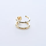 EDGE CLIP RING - GOLD (6574046609526)