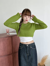 バルククロップニット/Bulk Crop Knit (3color)