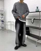 ブラッシュウールラグランニット/CR Brush Wool Raglan Knit (4 colors)