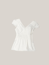 PUFF PIN TUCK BLOUSE [ WHITE ]