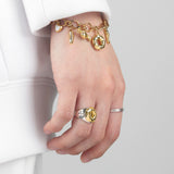 ドーナツリングシルバー925(18kゴールドプレイティドゥ )  / DONUT RNG SILVER925(18K GOLD PLATED) (6637085491318)