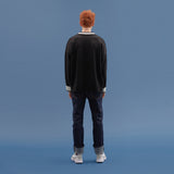 BASIC V NECK  KNIT SWEATER_BLACK (6610795430006)