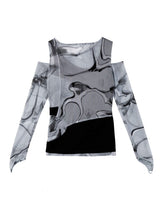 インアウト3Ⅾプリントトップ/In&Out 3D Printed Top _ Black