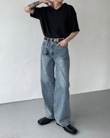 AT cornerヘアリーVネック半袖襟付きニット/ AT corner Hairley V-collar Knitwear (3 colors)