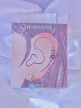 heart chain piercing