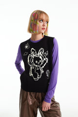 ウィティーバニープラネットエクスプローラーベスト／WITTY BUNNY PLANET EXPLORER VEST [BLACK]