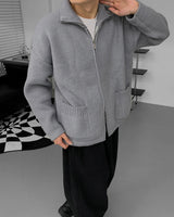 2WAYウールニットジップアップ / RU Two-way Wool Knit Zip-Up (3 colors)