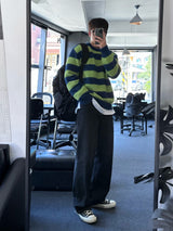 [premium] angora stripe knit