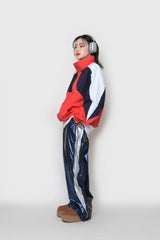 トリプルカラードジップアップ / triple-colored zip-up