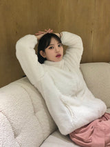 フラッフィーフリースジップアップジャケット