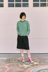 KIRSH X MISAKI KAWAI アートワーク ストライプ T シャツ