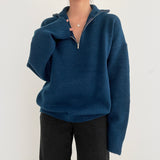 オレインハーフジップアップニット / Orein Half Zip Up Knit (6color)