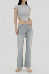 ダストブーツカットデニムパンツ / Dust Bootcut Denim Pants (2color)
