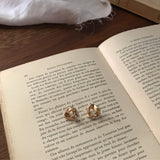 ラウンドツイストピアス [Gold]