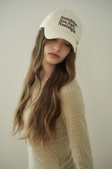 NOSTALGIA baseball cap_ivory