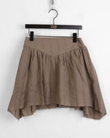 Reira unbalanced cotton mini skirt