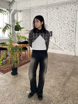 Trendy washing denim pants 