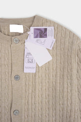 LMNラウンドネックケーブルカーディガン / LMN Round-Neck Cable Cardigan (6 colors)