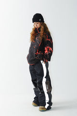 クロスボックスリフレクティブトラックパンツ / BSR2223FWPT031 WD CROSS BOX REFLECTIVE TRACK PANTS BLACK