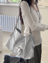 Mosion AirPods Chain Silver Big Shoulder Bag